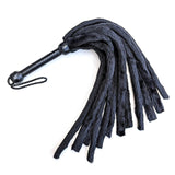 12 Tail Faux Fur Flogger – Black