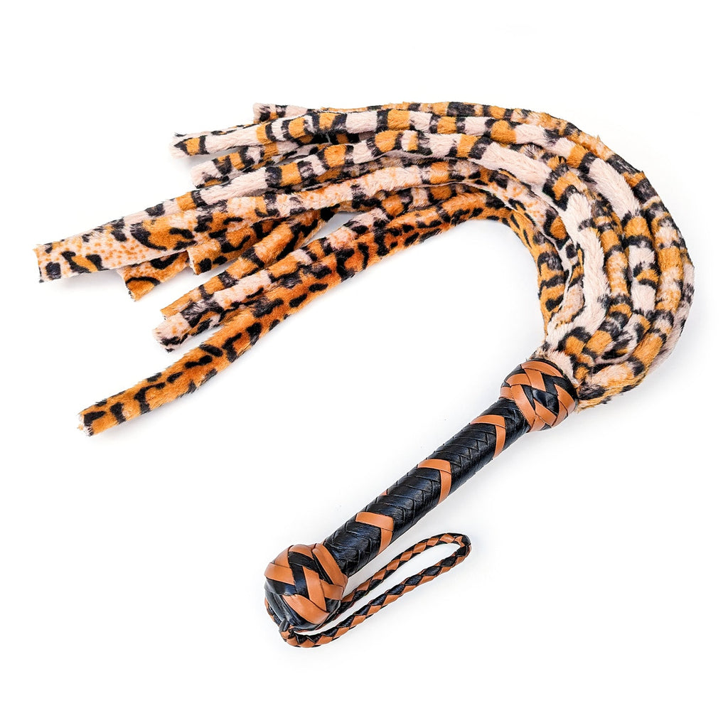 12 Tail Faux Fur Flogger – Leopard