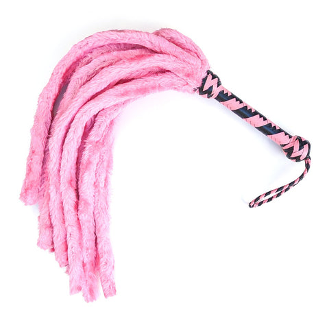12 Tail Faux Fur Flogger – Pink and Black