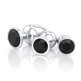 Classic Jeweled Chrome Butt Plugs