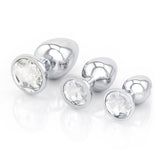 Classic Jeweled Chrome Butt Plugs