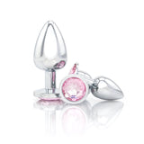 Classic Jeweled Chrome Butt Plugs
