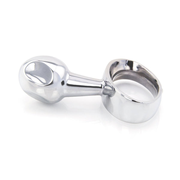 Bejeweled Stainless Steel Butt Plug and Prostate Massager with Handle Luxurious Bliss Bejeweled Stainless Steel Butt Plug and Prostate Massager with Handle Luxurious Bliss