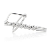 Ribbed Urethral Penis Plug with Glans Ring