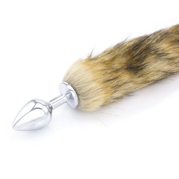 Fox Tail Butt Plug - Anal Toy, Anal Massager - Furry Metal Anal Plug   Luxurious Bliss