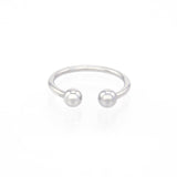 Stainless Steel Horseshoe Beaded Glans Cock Ring