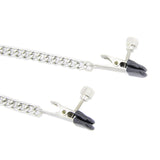 Four Way Bondage Nipple Clamps with Chain