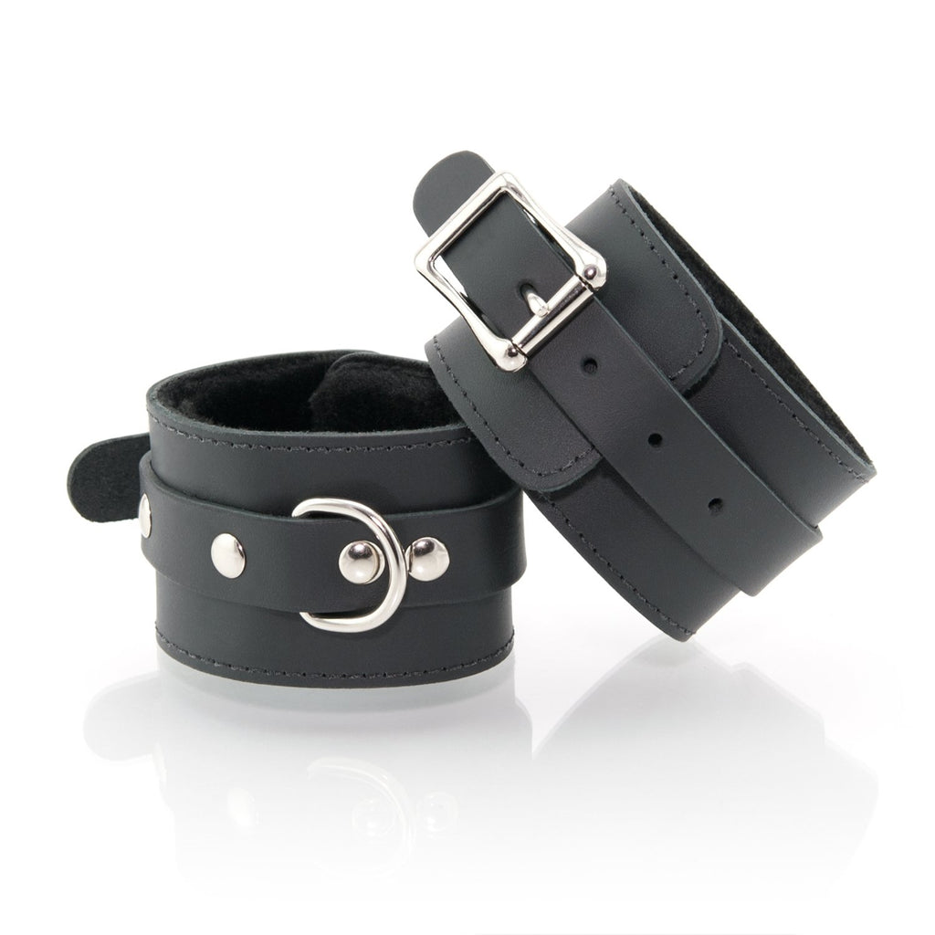 Leather Cuffs, Faux Fur Lining