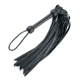 Buffalo Leather BDSM Flogger - Black