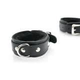 Leather Mini Cuffs, Faux Fur Lining