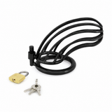 Bird Cage, Male Chastity Cage Device - Black