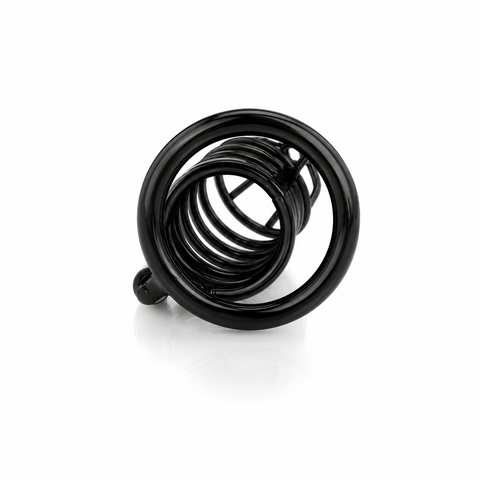 Jailhouse Spiral, Male Chastity Device - Black