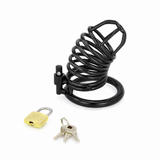 Jailhouse Spiral, Male Chastity Device - Black