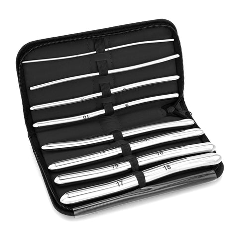 Stainless Steel Hegar 8 inch Urethral Sounds Dilator Set