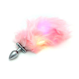 LED Butt Plug with Pink Tail