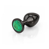 Classic Jeweled Black Butt Plugs