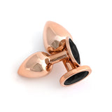 Classic Jeweled Rose Gold Anodized Butt Plugs