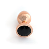 Classic Jeweled Rose Gold Anodized Butt Plugs