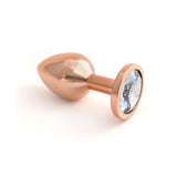 Classic Jeweled Rose Gold Anodized Butt Plugs