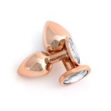 Classic Jeweled Rose Gold Anodized Butt Plugs