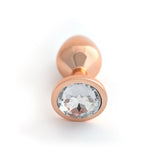 Classic Jeweled Rose Gold Anodized Butt Plugs
