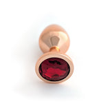 Classic Jeweled Rose Gold Anodized Butt Plugs