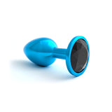 Classic Jeweled Blue Anodized Butt Plugs