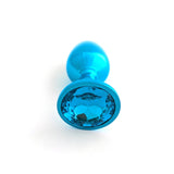 Classic Jeweled Blue Anodized Butt Plugs