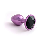 Classic Jeweled Purple Anodized Butt Plugs