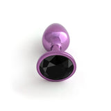 Classic Jeweled Purple Anodized Butt Plugs