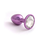Classic Jeweled Purple Anodized Butt Plugs
