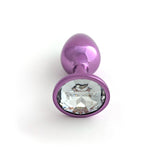 Classic Jeweled Purple Anodized Butt Plugs
