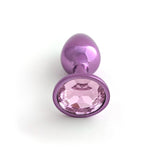 Classic Jeweled Purple Anodized Butt Plugs