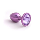Classic Jeweled Purple Anodized Butt Plugs