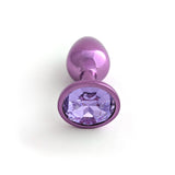 Classic Jeweled Purple Anodized Butt Plugs