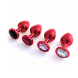 Classic Jeweled Red Butt Plugs