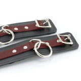 Leather Locking Cuffs, Faux Fur Lining