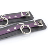 Leather Locking Cuffs, Faux Fur Lining