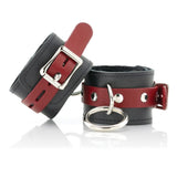 Leather Locking Cuffs, Faux Fur Lining