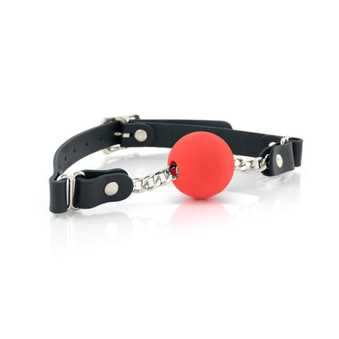 Silicone Ball Gag - Red