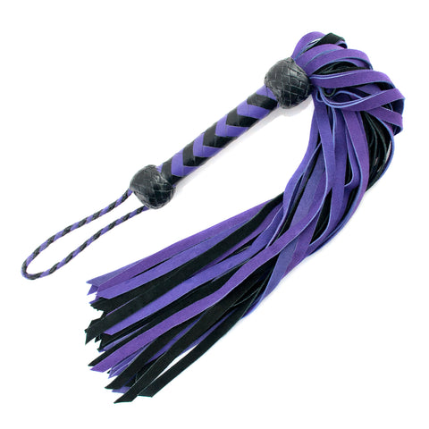 Suede Flogger – Purple and Black