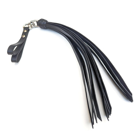 Mini Finger Flogger - Buffalo Leather - Black