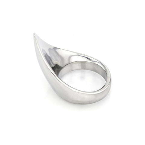 Stainless Steel Teardrop Cock Ring 
