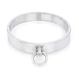 Stainless Steel 1 Ring Slave Collar and Cuff Restraints