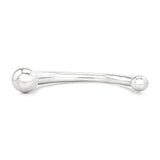 Stainless Steel Curved Head Dildo