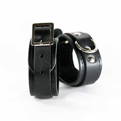 Suede Cuffs - Mini - Leather - Black