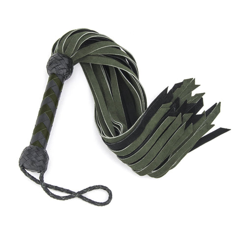 Suede Flogger – Green and Black