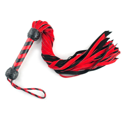 Suede Flogger – Red and Black