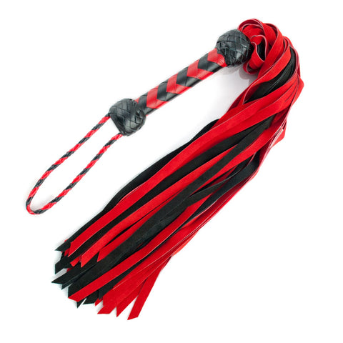 Suede Flogger – Red and Black