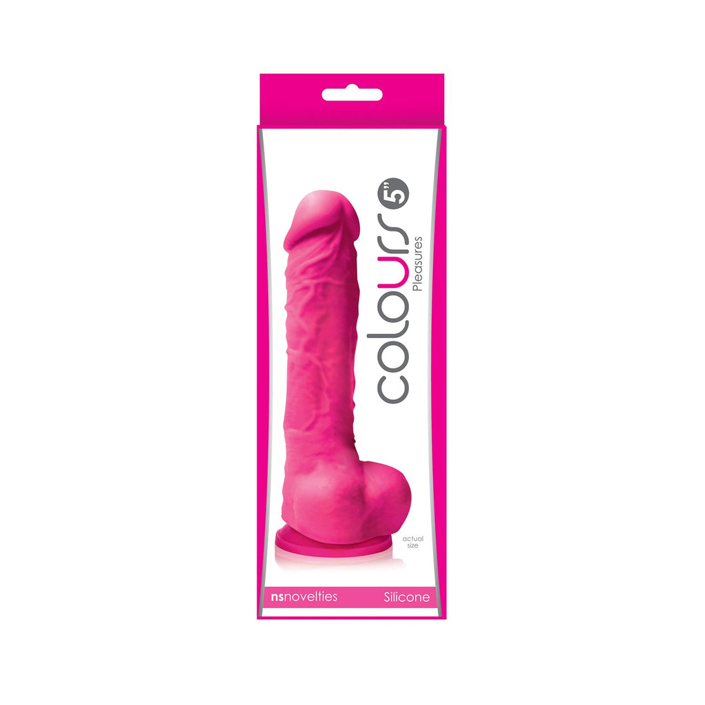 Silicone Pleasure Colours Dildo, Pink